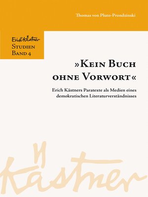 cover image of "Kein Buch ohne Vorwort"